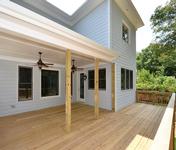 Large Covered Porch  in home built by Atlanta Home Builder Waterford Homes